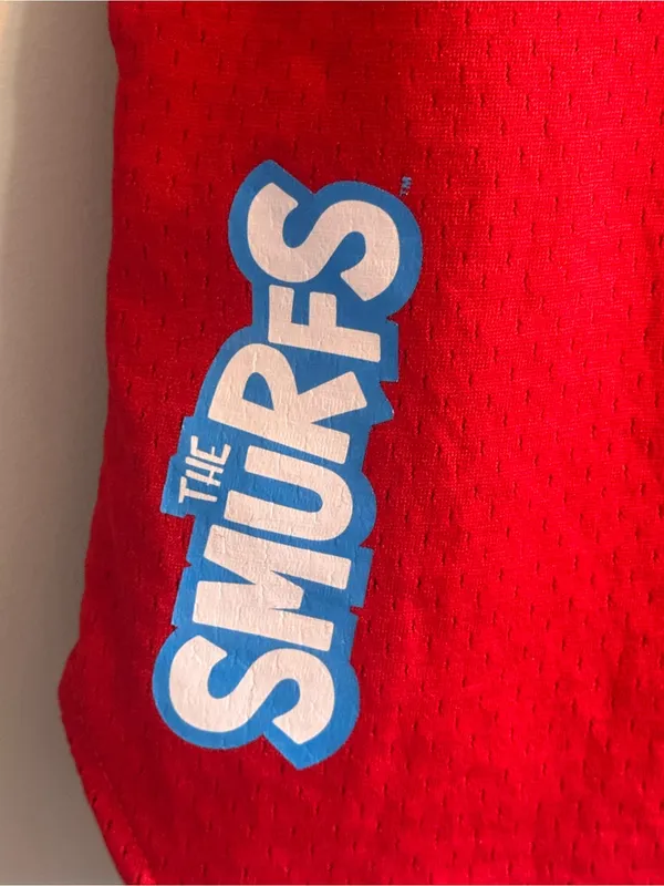 The Smurfs Smurfette Red Mesh Athletic Shorts Size L Cartoon‎ - Image 5