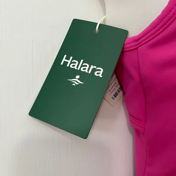 Halara SoftlyZero Airy U Neck 2 in 1 Pocket Mini Dress XS Pink Tennis Golf New - Image 3
