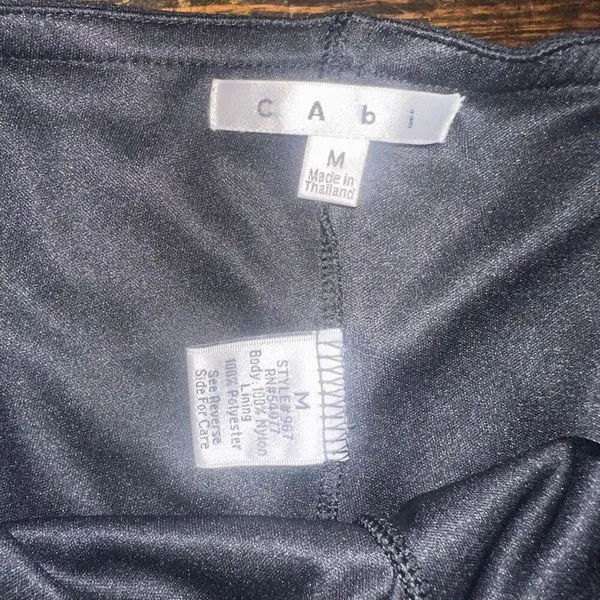 CAbi black layered business straight leg M minimalist pants - Image 2