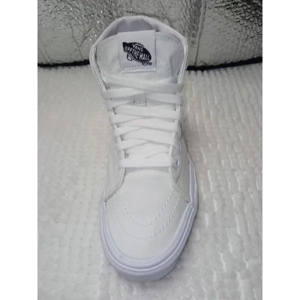 VANS Sk8-Hi Tapered High Top White Women Canvas Sneakers Skate Size M 5.5 W 7 - Image 5