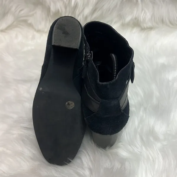 Cole Haan Black‎ Minna Grand OS Suede Booties B91 - Image 8