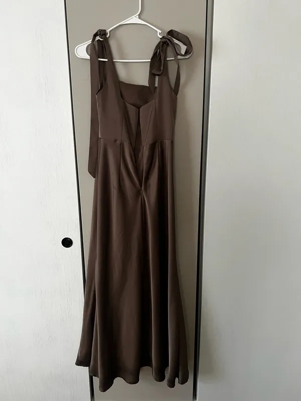 Alex mocha Bridesmaid Birdy Grey Dress - Image 4