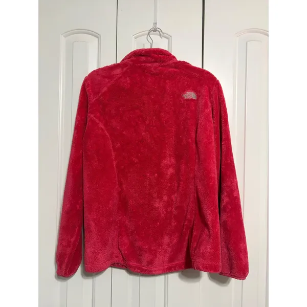 The North Face Osito Fleece Jacket Full Zip Raspberry Pink Soft Plush Large - Image 2