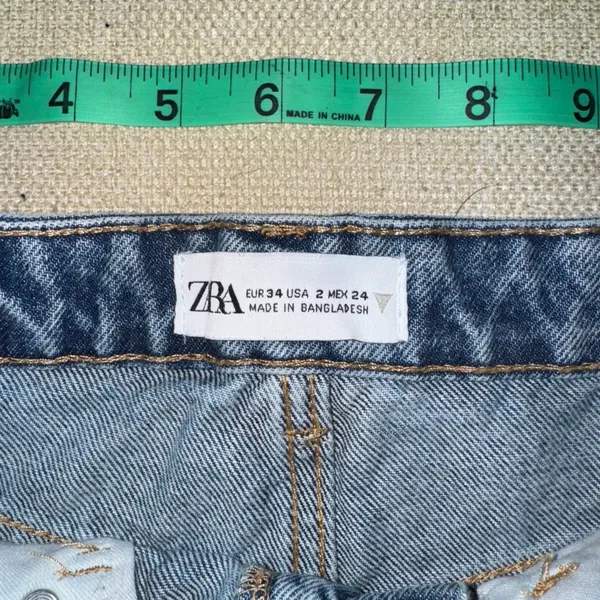 ZARA High-Waisted Jean Shorts - Image 2