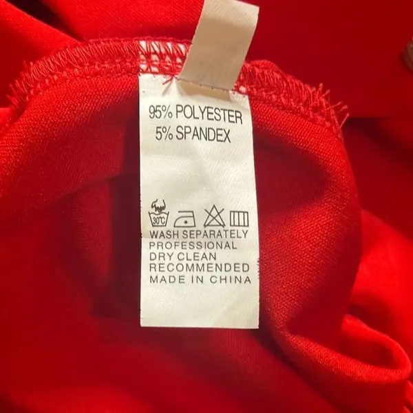 Women’s Red Double-Breasted Long Sleeve Jacket Dress **Size M Runs SMALL NWOT - Image 14