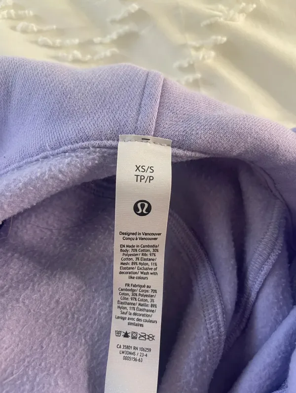 Lululemon Scuba Half-Zip Hoodie Lilac Smoke - Image 3