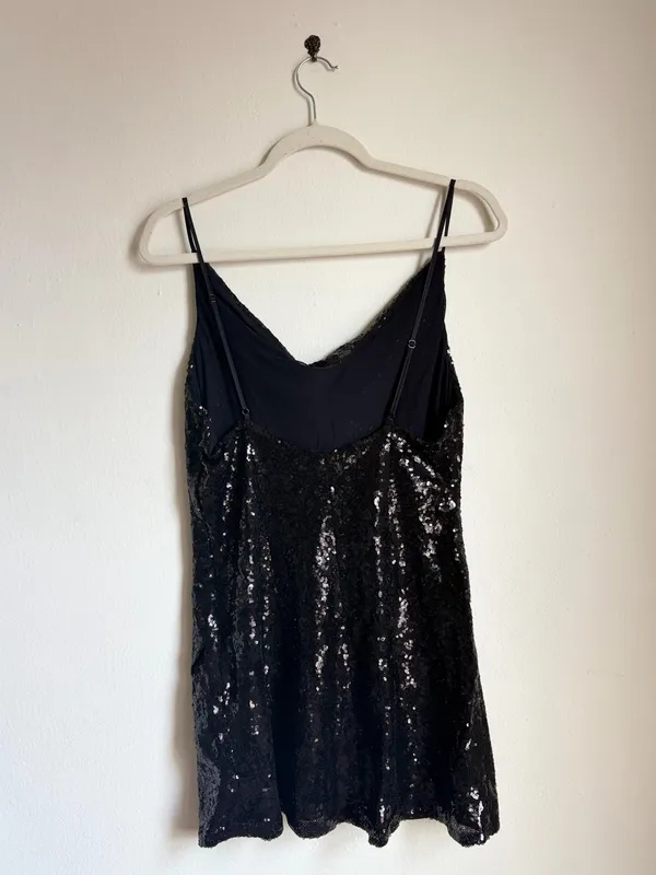 Urban Outfitters Black Sequins Mini Dress - Image 5
