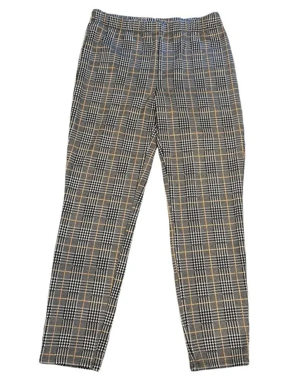 PacSun LA Retro Houndstooth Window Pane Elastic Waist Pull On Pants L - Image 3