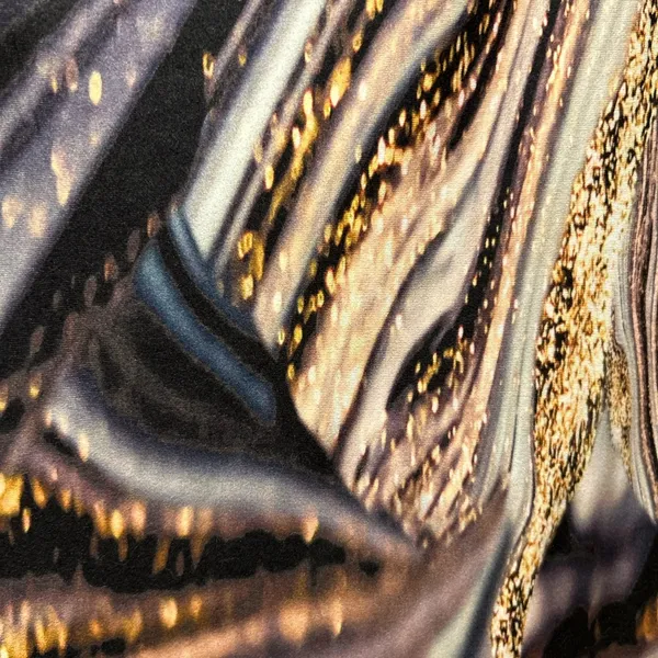 Brown and Cream marble Sleeve Graphic Tee - Image 5