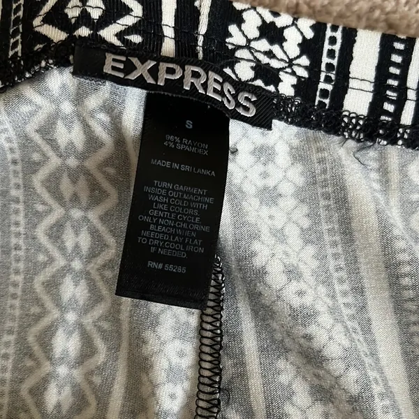Express Rayon Hi-Rise Flare Pants - Image 3