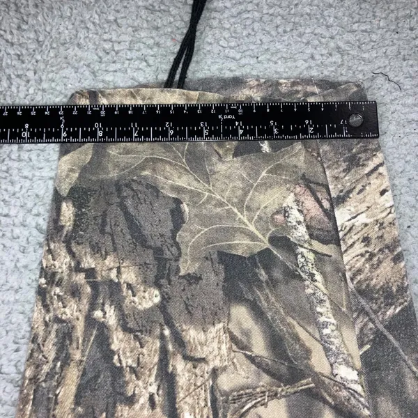 Mossy Oak Cargo Pants Women Medium Camo‎ Break-Up Pink Logo Drawstring Hem - Image 7