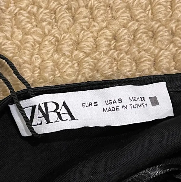 ZARA Spaghetti Strap Midi Satin Dress Size S - Image 3