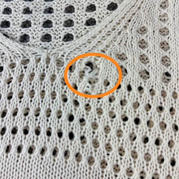 Cupshe Crochet Knit Cover up Small Beige Sleeveless‎ Beach Open Knit Tank Dress - Image 9