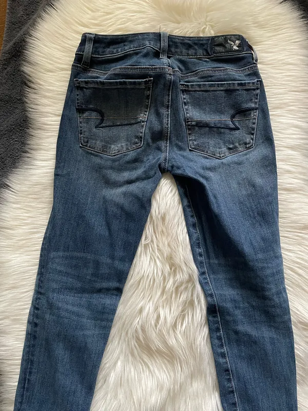 American Eagle Jegging Jeans Womens Blue Denim Pants Stretch - Image 3