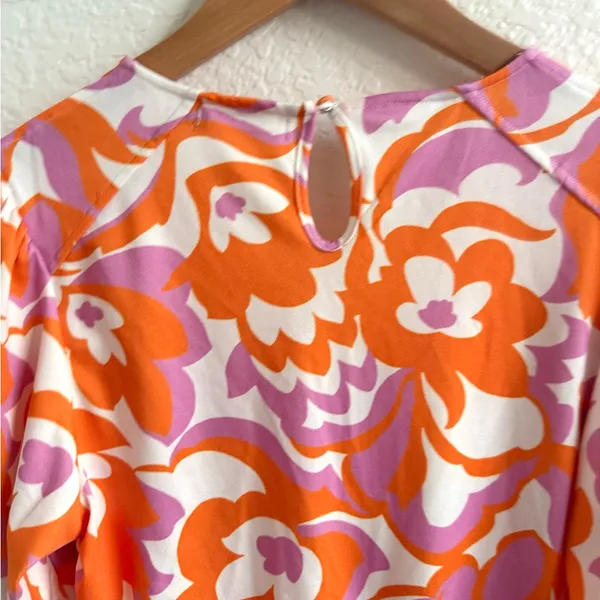 ASOS Skylar Rose Floral‎ Orange and Pink Top Bodysuit Size M - Image 5