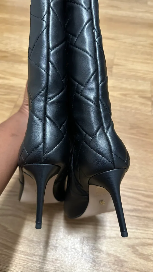 Kurt Geiger Quilted knee high boots - Image 7