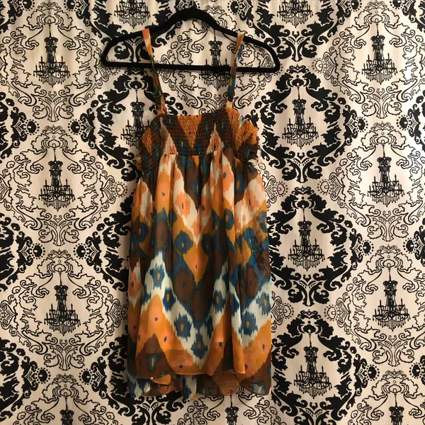 Funky Print Dress Yellow Size M - Image 2