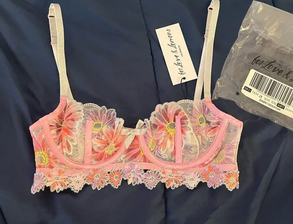 for love and lemons embroidery bra - Image 2
