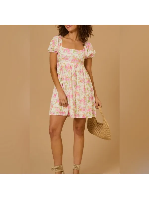 Altar'd State Carissa Floral Babydoll Dress Size Large NWOT - Image 4
