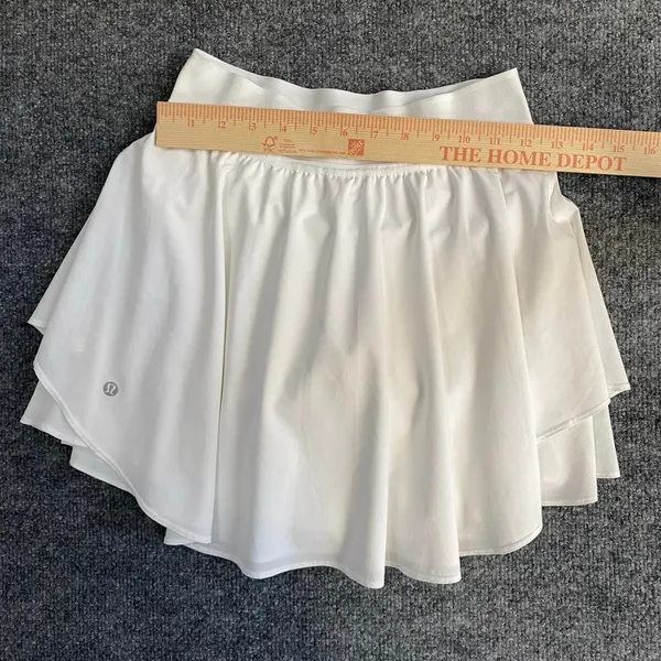 Lululemon White High Rise Tennis Skirt Pleated Built In Shorts Activewear Y2k - Image 6