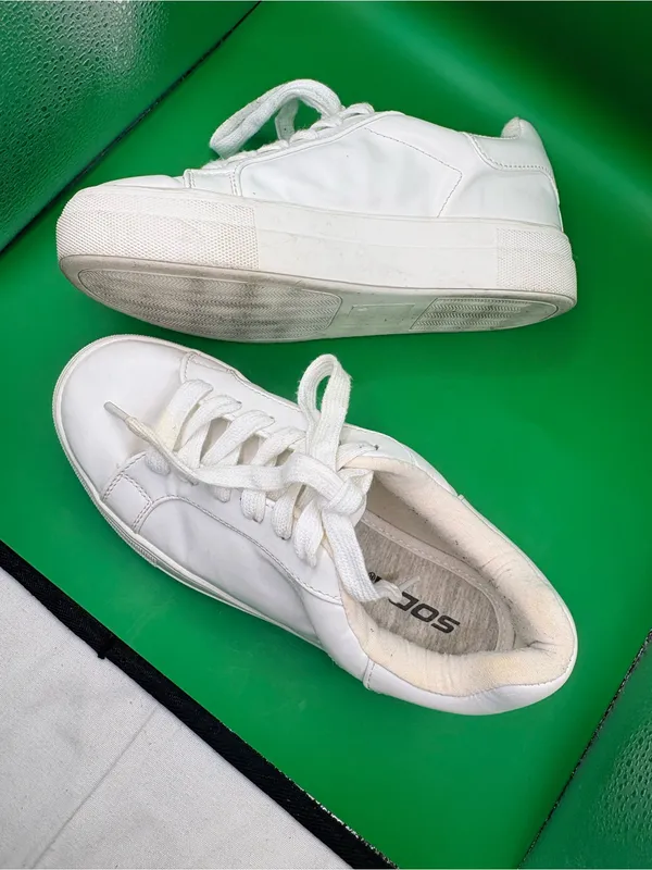 Soda White Women's Casual Leather Sneakers - Image 5
