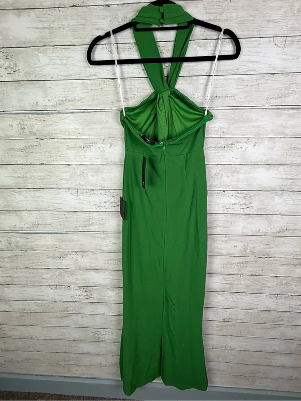 Lulus Mesmerizing Perfection Green Halter Neck Backless Maxi Dress Size XS - Image 6