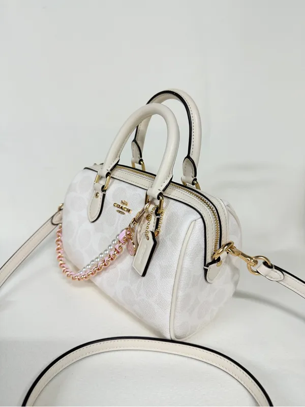 coach Mini Rowan Crossbody in signature canvas cw329 - Image 4