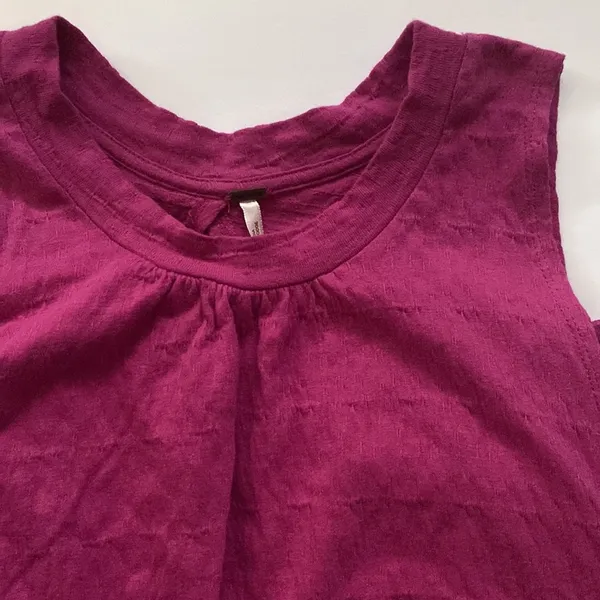 Free People ‘Right On Time’ barbiecore tiered tunic tank, size medium large - Image 4