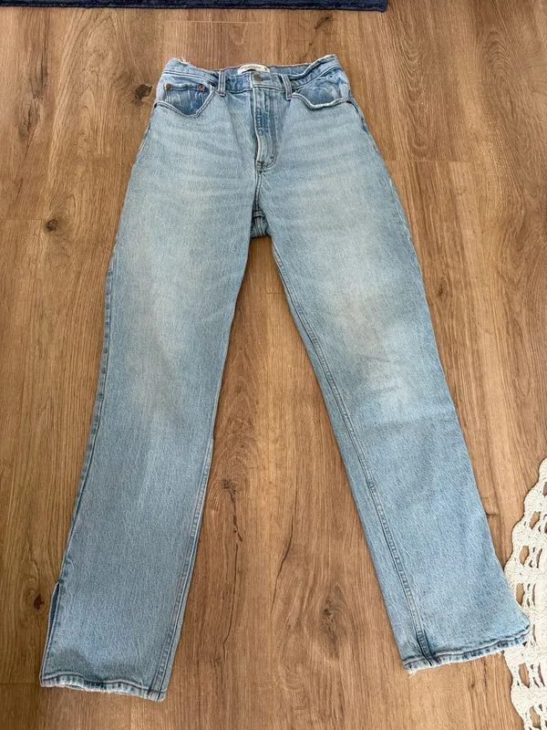 Curve love Mid-Rise 90s Straight Abercrombie Jeans - Image 5