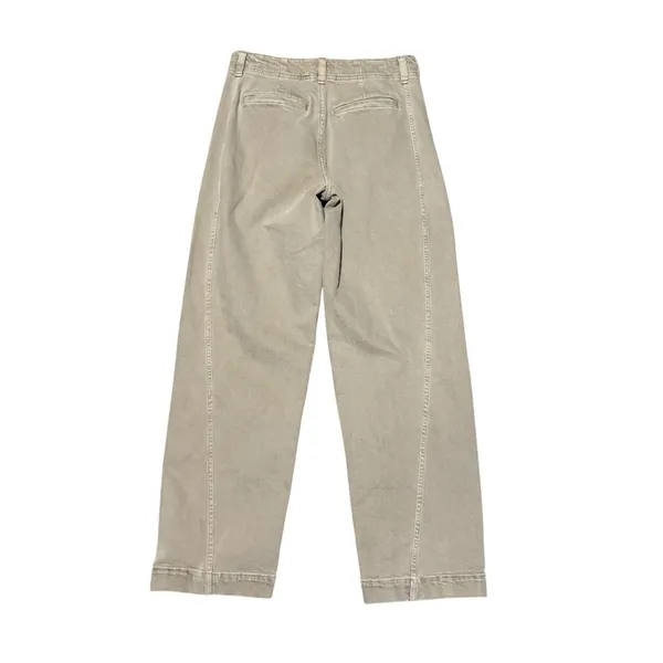 Madewell Tapered Denim Trouser Women's 27 High Rise Khaki Cotton Blend Jean - Image 4