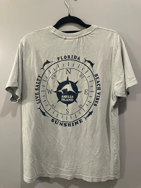 Comfort Colors Alvin’s Island Amelia Island, FL Pocket Tee - Image 2