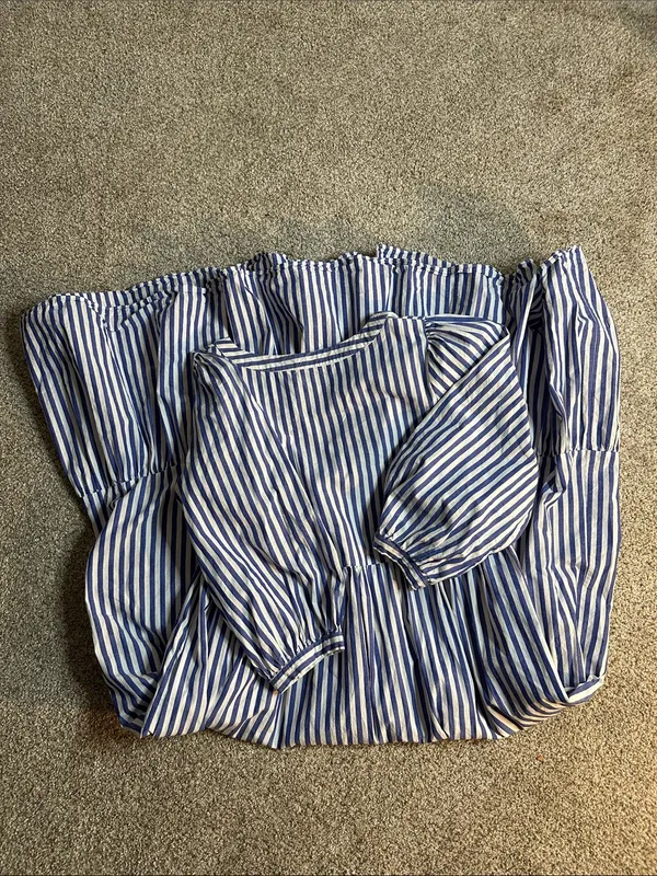 Tuckernuck Pomander Place Blue and White Stripe Maxi Dress with V-Neck - Image 6