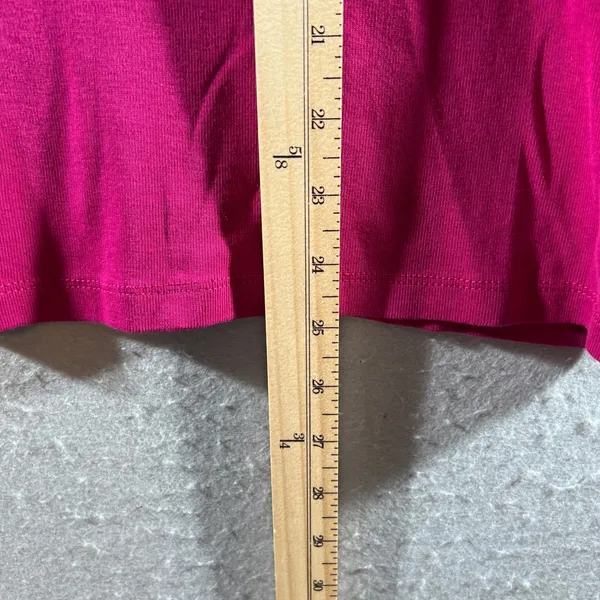 1369 | Lauren Ralph Lauren Cotton Rib Knit 3/4 Sleeve Top‎ Pink Women 3X - Image 4