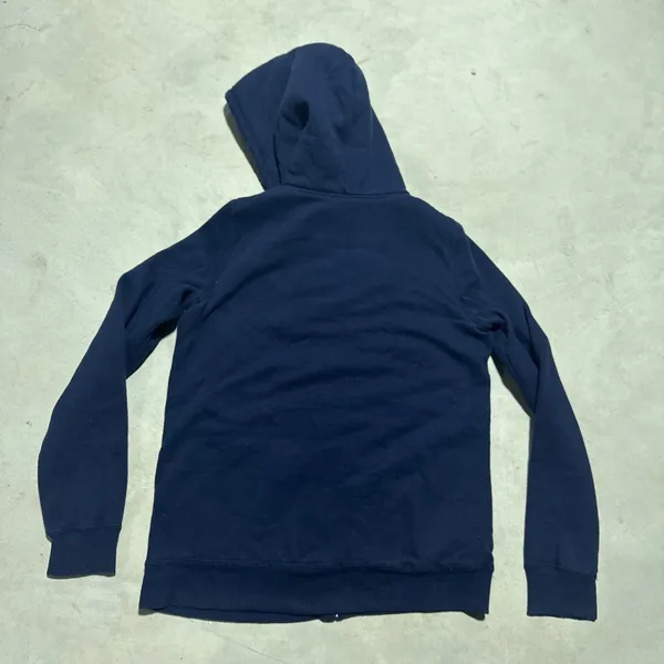 Hollister Surf Crew Hoodie Women's M Blue Embroidered Y2K Fleece Lined Full Zip - Image 7