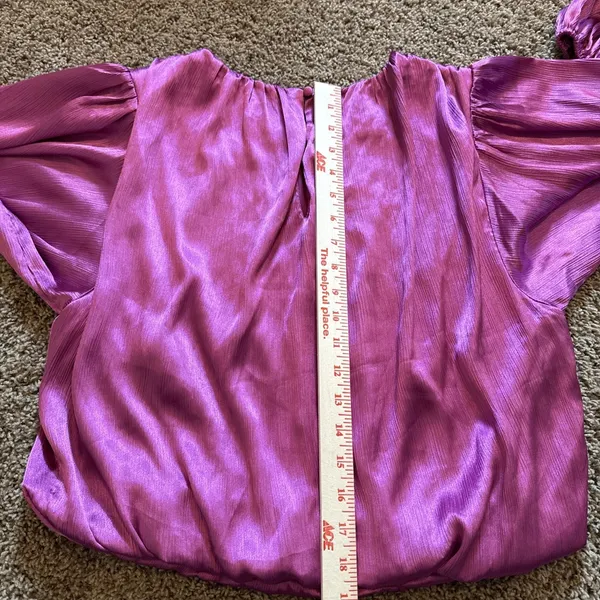 Flying Tomato Orchid‎ Long Sleeve Bubble Top Size Medium - Image 9