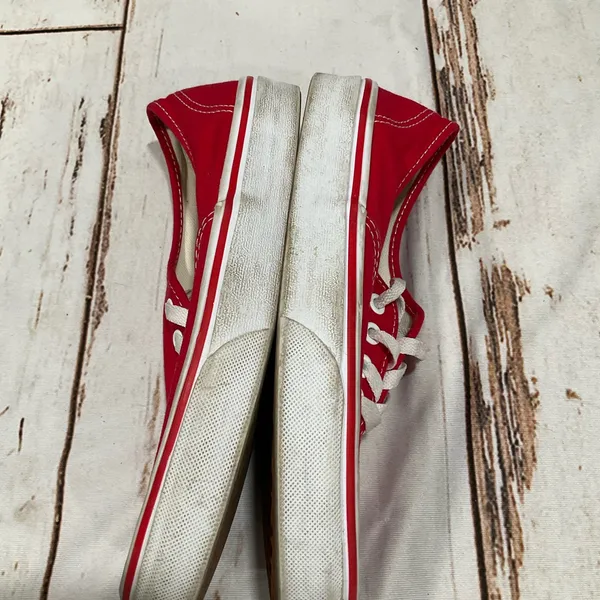 Vans Off The Wall Tb4r Red Canvas‎ Low Top Skate Shoes - Image 2