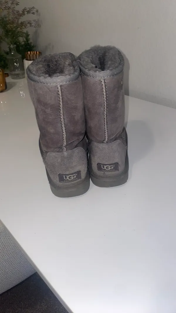 Women’s Grey UGG Boots - Image 2