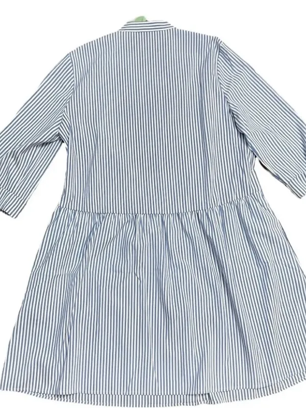 Tuckernuck Royal Dress 3/4 Sleeves Tiered Button Down Shirt Dress Size Medium - Image 10