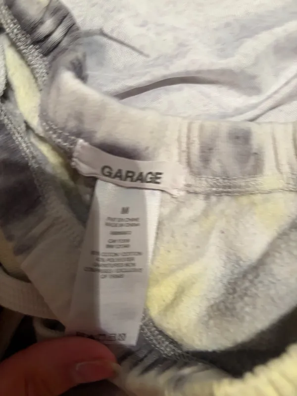 Garage black and yellow tie dye sweatpants - Image 8
