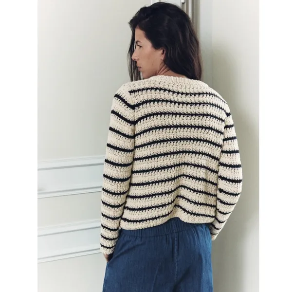 STRIPED KNIT CARDIGAN - Image 2