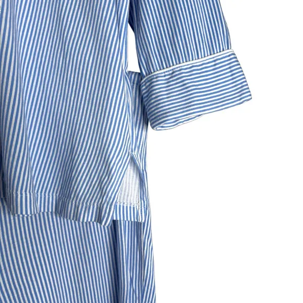 LRL Ralph Lauren Pajama Women's Size L Cotton 3/4 Sleeve Capri Pant Matching Set - Image 6