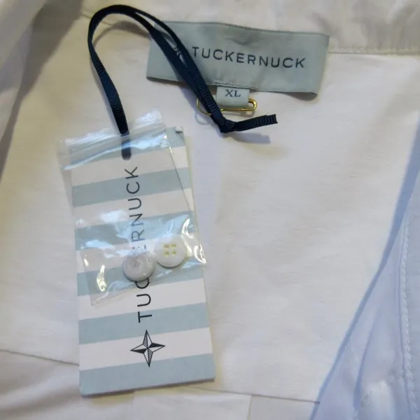 NWT Tuckernuck Charlie in White Sleeveless Cotton Blend Shirt Dress XL - Image 6