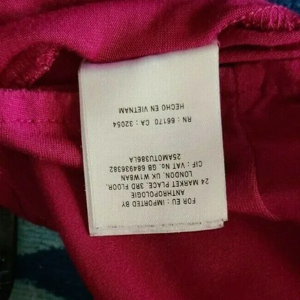 Anthropologie Postage Stamp 9-HI5 STCTop‎ Maroon XS - Image 7