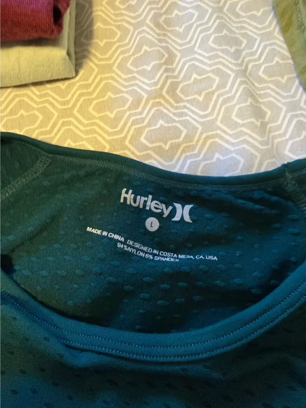 Hurley Green/Blue Ombré Athletic Long sleeve - Image 3