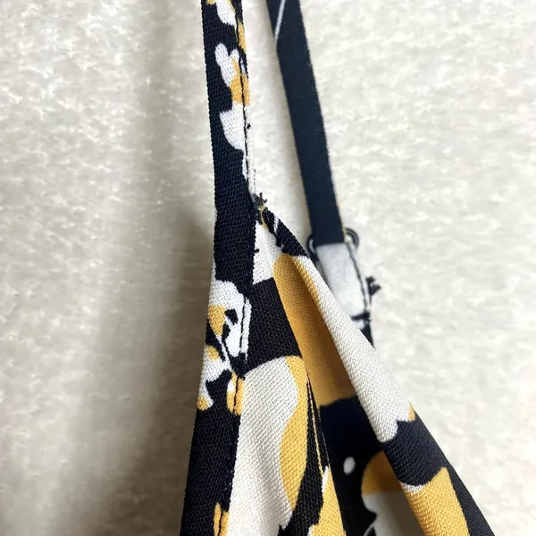 Lulus I Wanna Be Yours Floral Sleeveless Mini Slip Dress XL Black Cowl Neck - Image 5