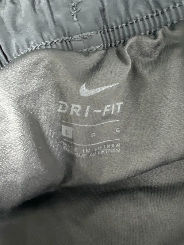Nike Black Running Shorts with White Trim - Image 2