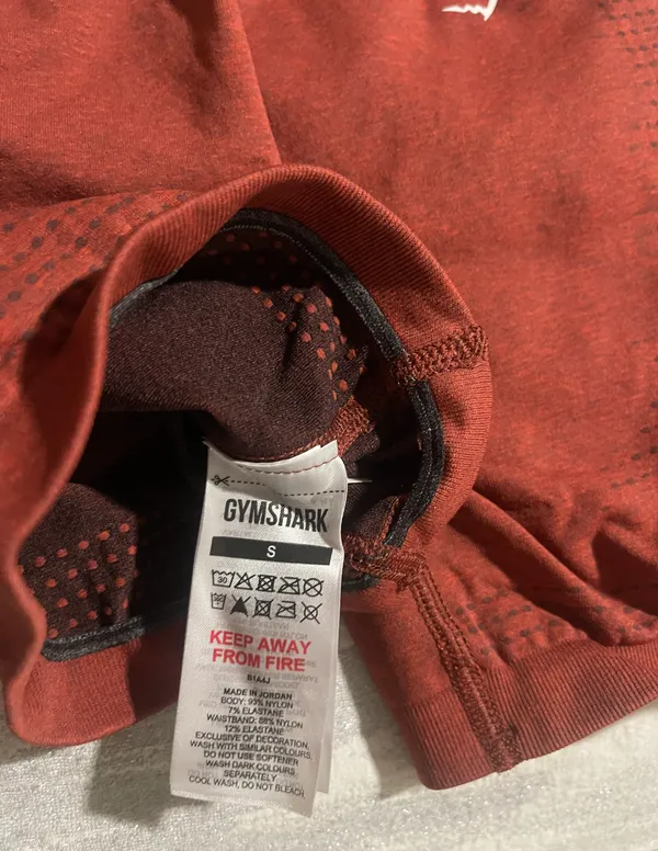 Gymshark Red Vital Seamless Shorts - Image 5