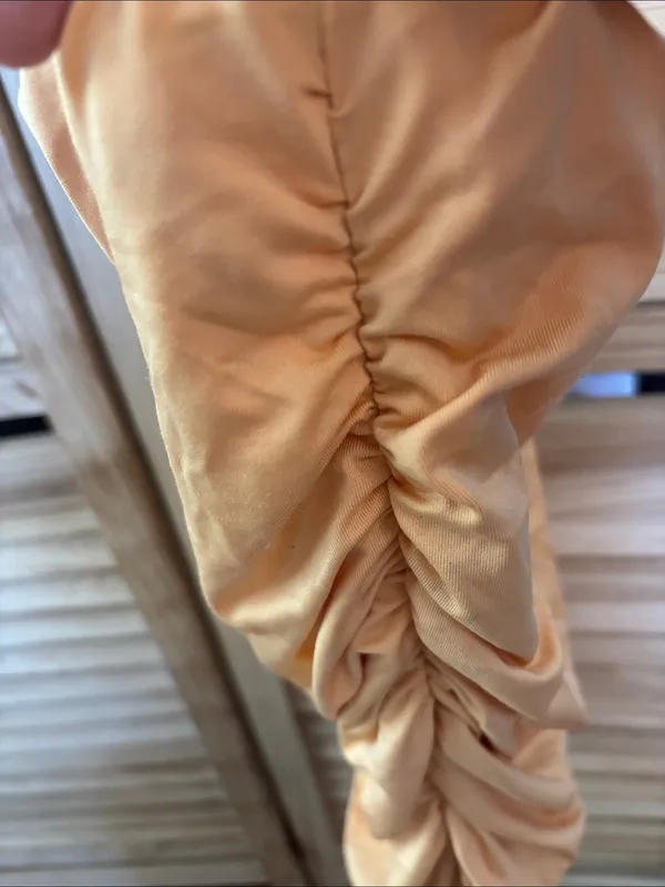 Streetwear Society Tangerine Ruched strapless top Medium - Image 4