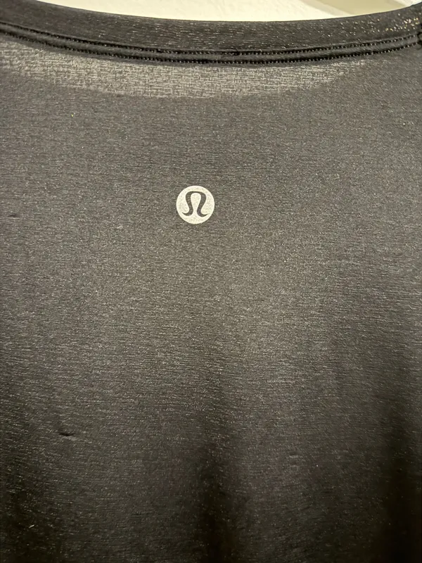 Black Lululemon Tee Shirt - Back In Action Short Sleeve - Image 6