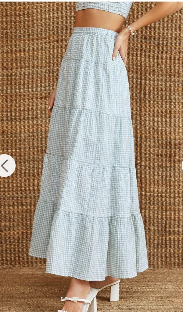 NWT Altar’d State Gingham Maxi Skirt - Image 2